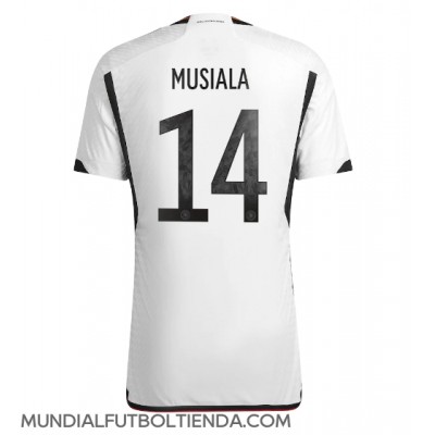 Camiseta Alemania Jamal Musiala #14 Primera Equipación Replica Mundial 2022 mangas cortas